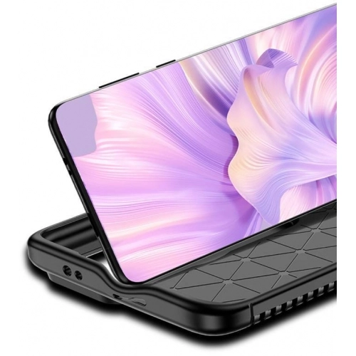 Huawei P60 Pro Kılıf Silikon Parmak İzi Bırakmayan Karbon Soft Negro Kapak - Siyah