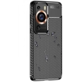 Huawei P60 Pro Kılıf Silikon Parmak İzi Bırakmayan Karbon Soft Negro Kapak - Siyah