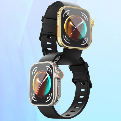 Huawei Watch Fit 3 to Apple Watch Ultra 49mm Kasa Dönüştürücü ve Ekran Koruyucu Zore Watch Gard 33 - Lacivert
