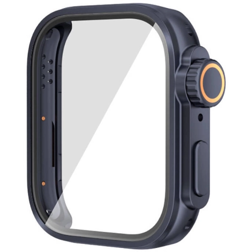 Huawei Watch Fit 3 to Apple Watch Ultra 49mm Kasa Dönüştürücü ve Ekran Koruyucu Zore Watch Gard 33 - Lacivert