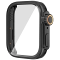Huawei Watch Fit 3 to Apple Watch Ultra 49mm Kasa Dönüştürücü ve Ekran Koruyucu Zore Watch Gard 33 - Siyah
