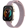 Huawei Watch Fit 3 Kordon Hasır Örgü İşlemeli Zore KRD-03  - Pink Sand