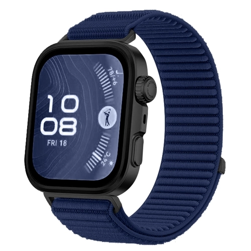 Huawei Watch Fit 4 Pro Hasır Kordon Konforlu Tasarım KRD-144 - Lacivert