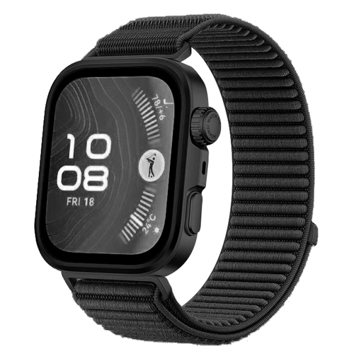 Huawei Watch Fit 4 Pro Hasır Kordon Konforlu Tasarım KRD-144 - Siyah