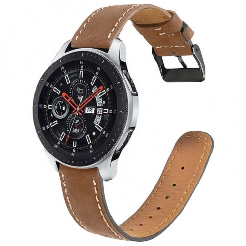Huawei Watch GT 3 46mm Deri Kordon KRD-29 - Kahverengi