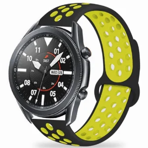 Huawei Watch GT 3 46mm Kordon Spor Silikon Delikli KRD-02 - Yeşil