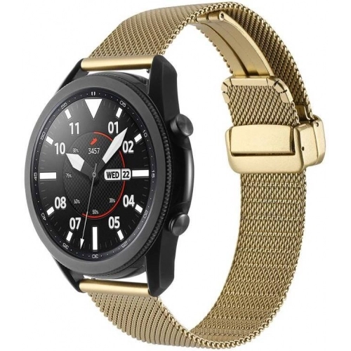 Huawei Watch GT 3 46mm Kordon Zore KRD-85 22mm Metal Kordon - Gold