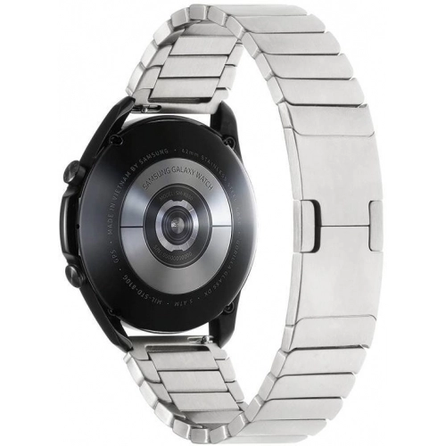 Huawei Watch GT 3 46mm Metal Kordon Çizgi Tasarım Şık Ve Dayanıklı KRD-82 - Gümüş