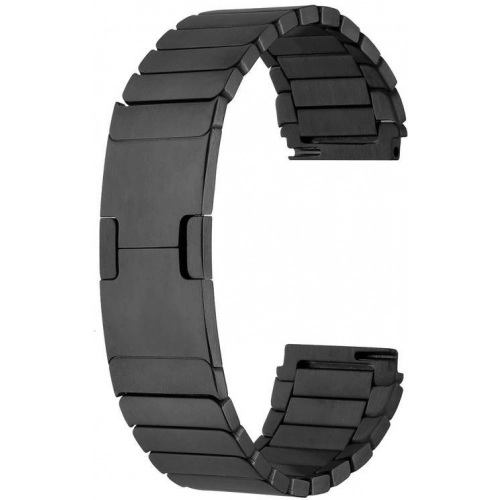 Huawei Watch GT 3 46mm Metal Kordon Çizgi Tasarım Şık Ve Dayanıklı KRD-82 - Siyah