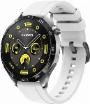 Huawei Watch GT 4 (46MM) Silikon Kordon Metal Tokalı KRD-95  - Beyaz