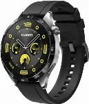 Huawei Watch GT 4 (46MM) Silikon Kordon Metal Tokalı KRD-95  - Siyah