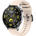 Huawei Watch GT 4 (46MM) Silikon Kordon Metal Tokalı KRD-95  - Starlight