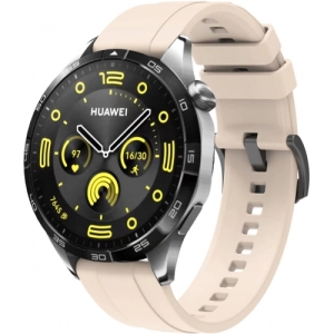 Huawei Watch GT 4 (46MM) Silikon Kordon Metal Tokalı KRD-95  - Starlight