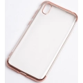Huawei Y5 2019 Kılıf Renkli Köşeli Lazer Şeffaf Esnek Silikon - Rose Gold