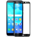 Huawei Y5p Kırılmaz Cam Tam Kapatan Kenarları Kırılmaya Dayanıklı Cam Ekran Koruyucu - Siyah