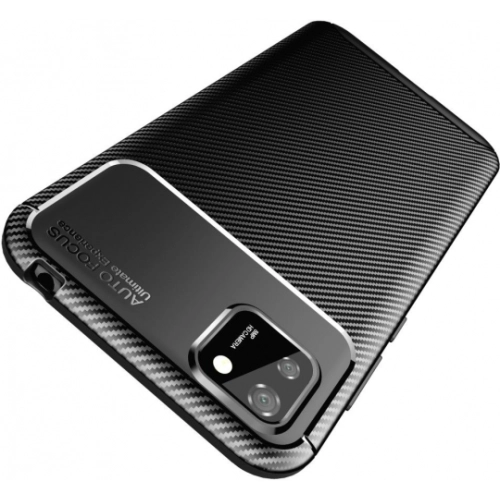 Huawei Y5p Kılıf Silikon Parmak İzi Bırakmayan Karbon Soft Negro Kapak - Siyah