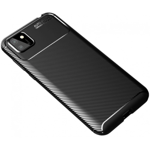 Huawei Y5p Kılıf Silikon Parmak İzi Bırakmayan Karbon Soft Negro Kapak - Siyah
