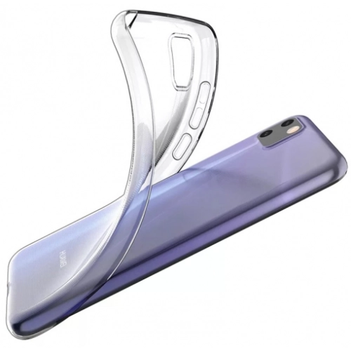 Huawei Y5p Kılıf Kamera Korumalı Esnek Silikon Kapak - Şeffaf