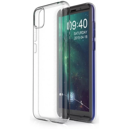 Huawei Y5p Kılıf Kamera Korumalı Esnek Silikon Kapak - Şeffaf