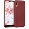Huawei Y6 2019 Kılıf İnce Soft Mat Renkli Esnek Silikon Kapak - Mürdüm