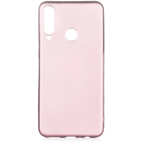 Huawei Y6p Kılıf İnce Soft Mat Renkli Esnek Silikon Kapak - Rose Gold