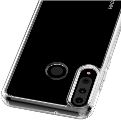 Huawei Y6p Kılıf Korumalı Kenarları Silikon Arkası Sert Coss Kapak  - Şeffaf