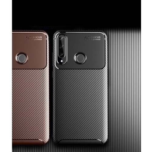 Huawei Y6p Kılıf Silikon Parmak İzi Bırakmayan Karbon Soft Negro Kapak - Siyah