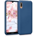Huawei Y6s Kılıf İnce Soft Mat Renkli Esnek Silikon Kapak - Lacivert