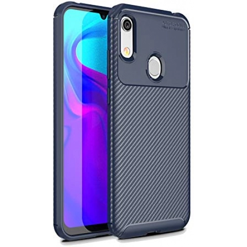 Huawei Y6s Kılıf Silikon Parmak İzi Bırakmayan Karbon Soft Negro Kapak - Lacivert