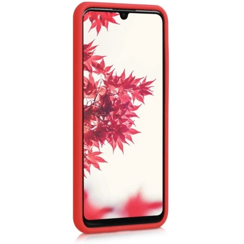 Huawei Y7 2019 Kılıf Exlusive Arkası Mat Tam Koruma Darbe Emici - Kırmızı