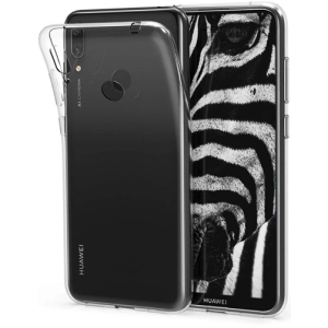 Huawei Y7 2019 Kılıf Ultra İnce Kaliteli Esnek Silikon 0.2mm - Şeffaf