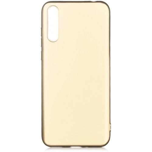 Huawei Y8p Kılıf İnce Soft Mat Renkli Esnek Silikon Kapak - Gold