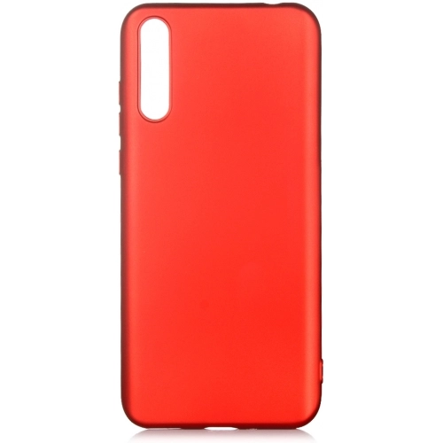 Huawei Y8p Kılıf İnce Soft Mat Renkli Esnek Silikon Kapak - Kırmızı