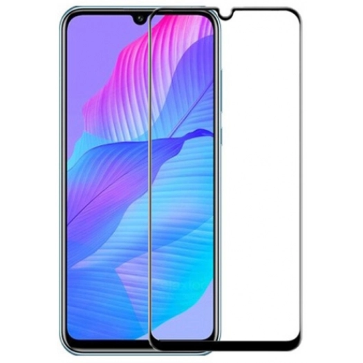 Huawei Y8p Kırılmaz Cam Tam Kapatan Kenarları Kırılmaya Dayanıklı Cam Ekran Koruyucu - Siyah