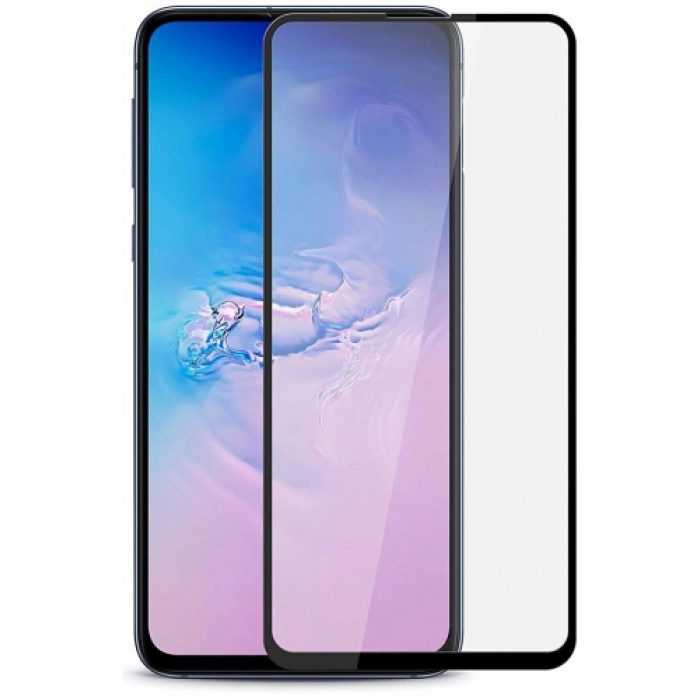 Huawei Y9 Prime 2019 Ekran Koruyucu Fiber Tam Kaplayan Nano - Siyah