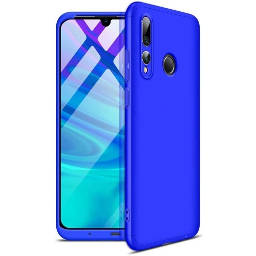 Huawei Y9 Prime 2019 Kılıf 3 Parçalı 360 Tam Korumalı Rubber AYS Kapak - Mavi