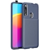Huawei Y9 Prime 2019 Kılıf Silikon Parmak İzi Bırakmayan Karbon Soft Negro Kapak - Lacivert