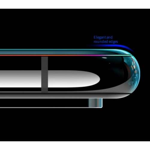 Huawei Y9 Prime 2019 Kırılmaz Cam 5D Ekran Koruyucu Karartmalı Hayalet Cam Privacy Tam Kapatan - Siyah