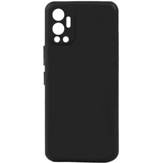 Infinix Hot 12 Kılıf Silikon Mat Esnek Kamera Korumalı Biye Kapak - Siyah