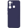 İnfinix Hot 20i Kılıf Silikon Mat Esnek Kamera Korumalı Biye Kapak - Lacivert