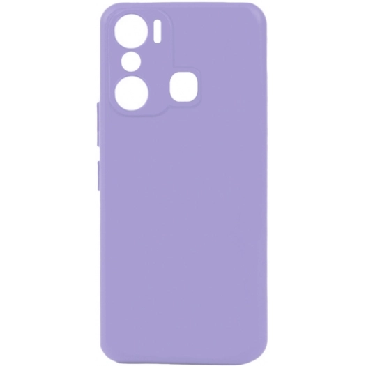 İnfinix Hot 20i Kılıf Silikon Mat Esnek Kamera Korumalı Biye Kapak - Lila