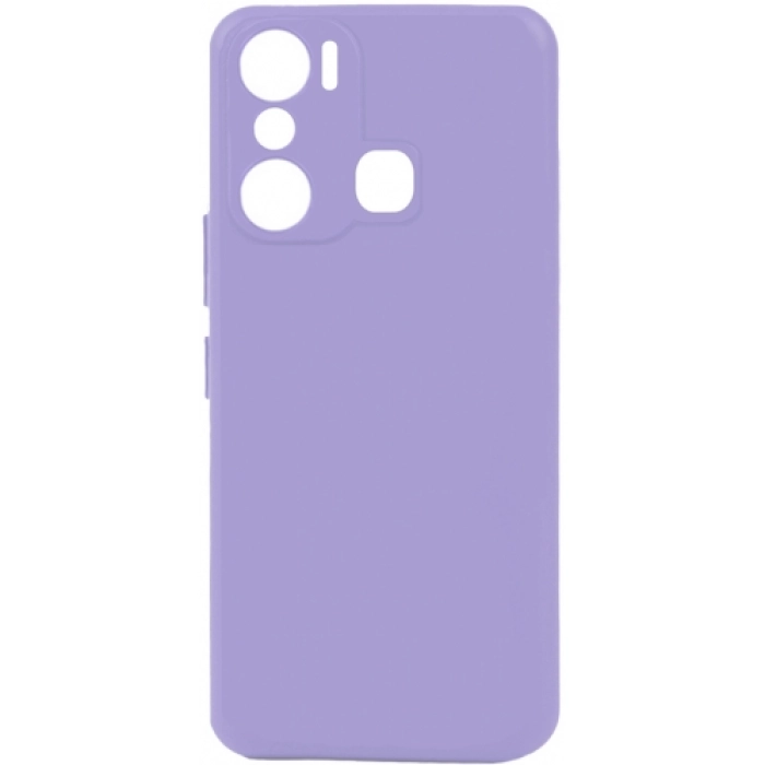 İnfinix Hot 20i Kılıf Silikon Mat Esnek Kamera Korumalı Biye Kapak - Lila