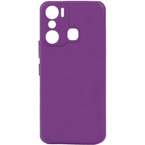 İnfinix Hot 20i Kılıf Silikon Mat Esnek Kamera Korumalı Biye Kapak - Mor