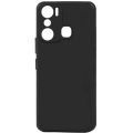 İnfinix Hot 20i Kılıf Silikon Mat Esnek Kamera Korumalı Biye Kapak - Siyah