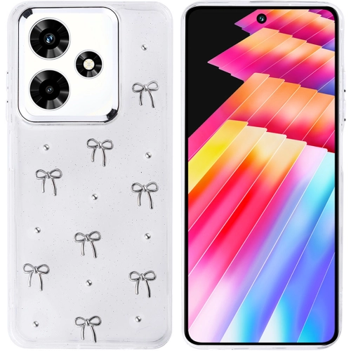 İnfinix Hot 30 Kılıf Airbag Tasarımlı Simli Şeffaf Zore Kutup Kapak - Fiyonk