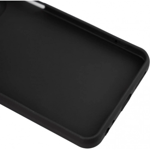 Infinix Hot 40i Kılıf Silikon Mat Esnek Kamera Korumalı Biye Kapak - Siyah