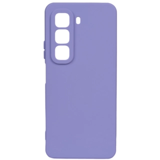 Infinix Hot 50 5G Kılıf Silikon Mat Esnek Kamera Korumalı Biye Kapak - Lila