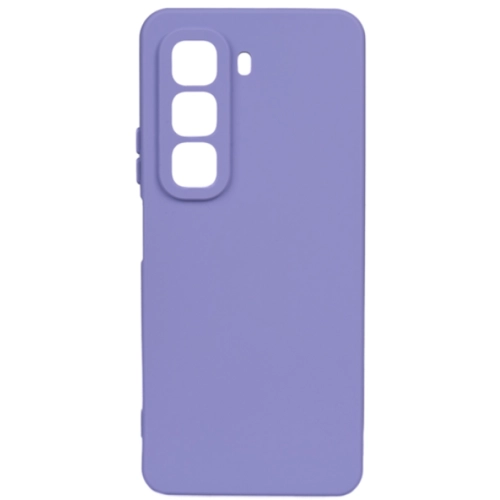 Infinix Hot 50 5G Kılıf Silikon Mat Esnek Kamera Korumalı Biye Kapak - Lila