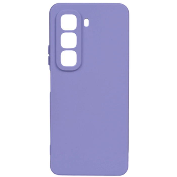 Infinix Hot 50 5G Kılıf Silikon Mat Esnek Kamera Korumalı Biye Kapak - Lila