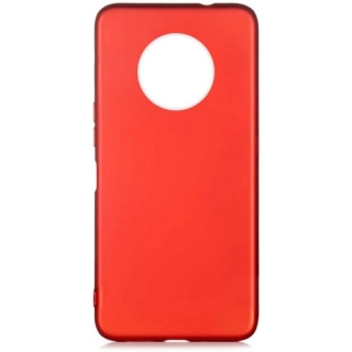 Infinix Note 7 Kılıf İnce Soft Mat Renkli Esnek Silikon Kapak - Kırmızı